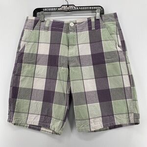 U2B Urban Basics Shorts Men's 34  Flat Front Pockets Zipper Button Closure